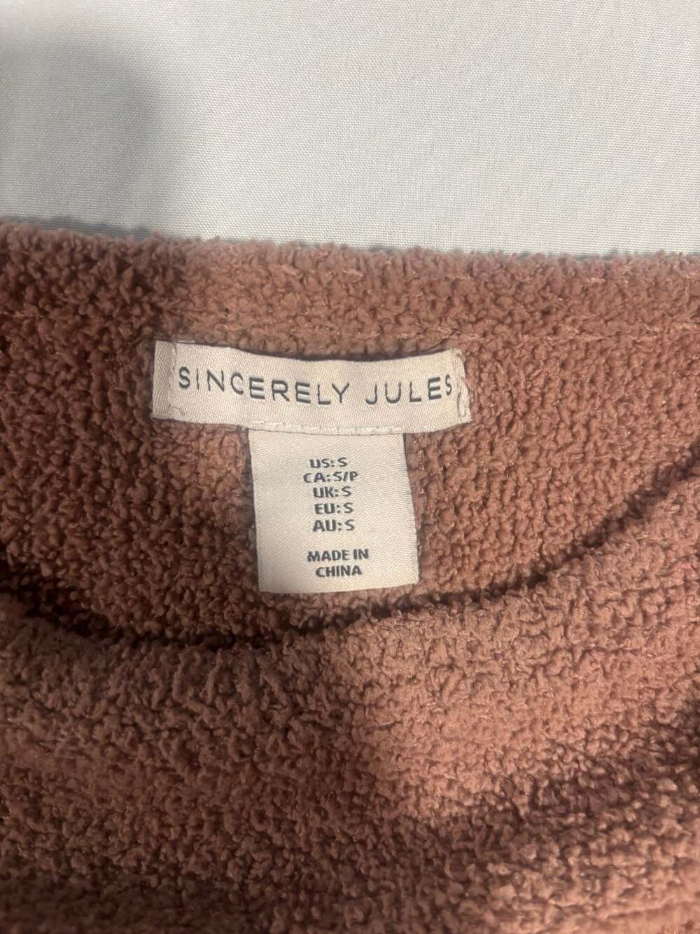 Sincerely Jules Fuzzy Textured Knit Crewneck Pullover Sweater - Picture 5 of 5